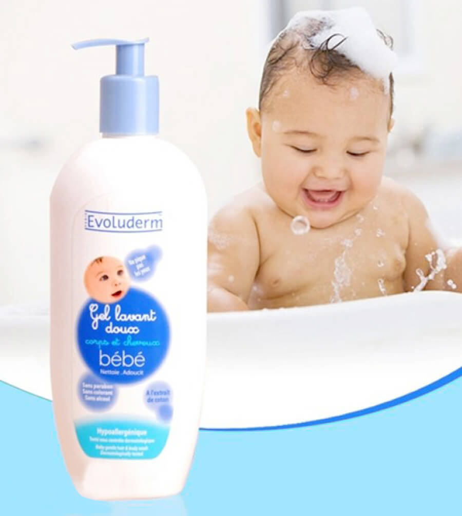 Sữa Tắm Gội Evoluderm Baby Gentle Hair & Body