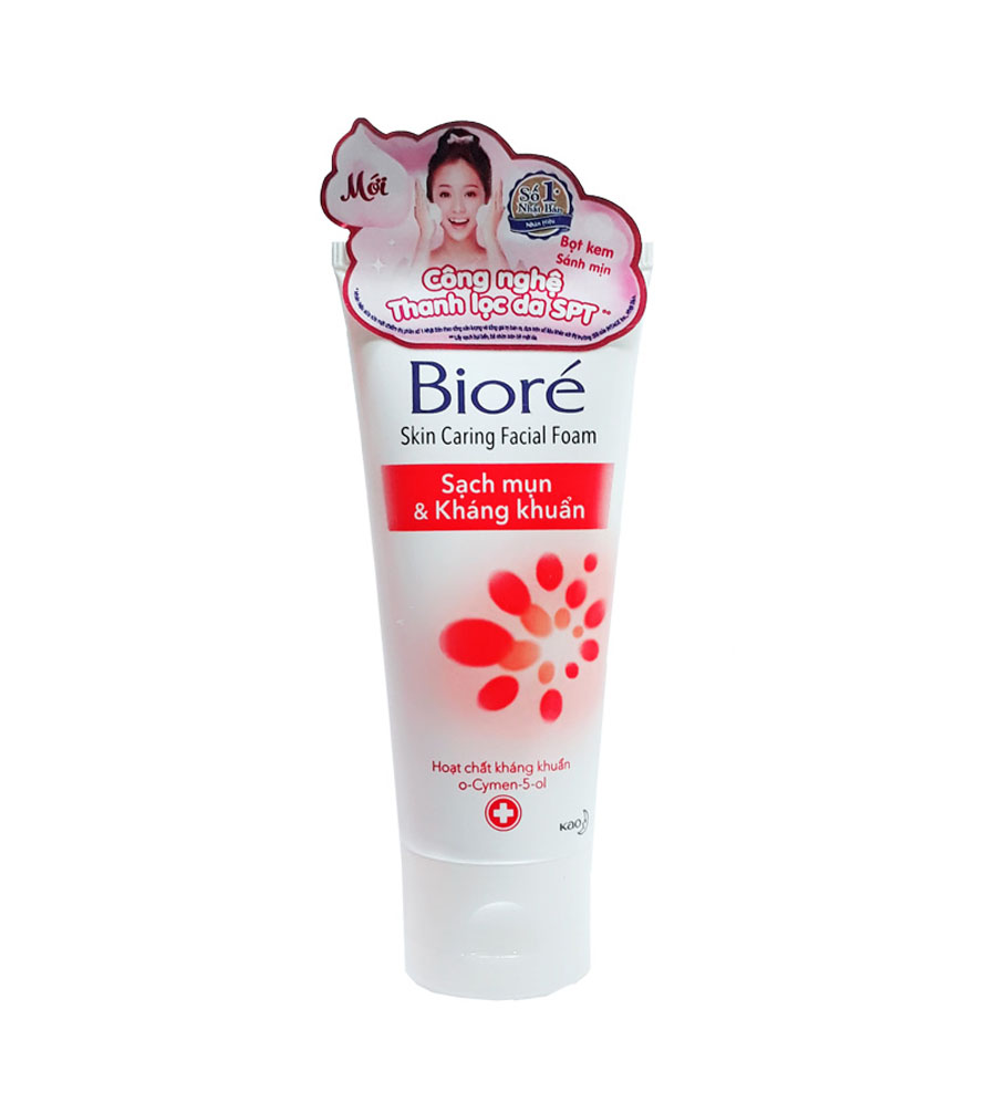 Sữa Rửa Mặt Ngừa Mụn Biore Skin Caring Facial Foam 50g