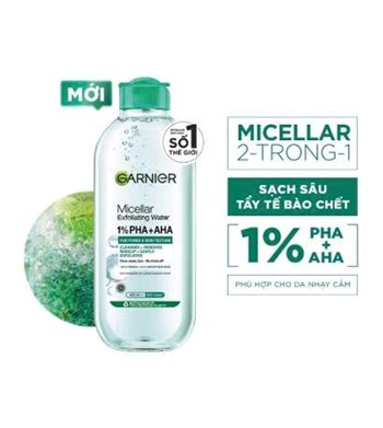 Nước tẩy trang Garnier 1% PHA + AHA 400ml