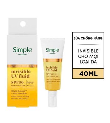 Chống Nắng Simple SPF 50 PA++++ 40ml