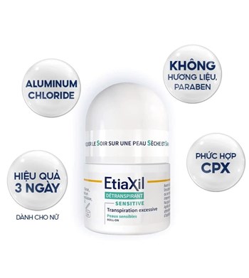 Lăn khử mùi Etiaxil 15ml #Cho da nhạy cảm,