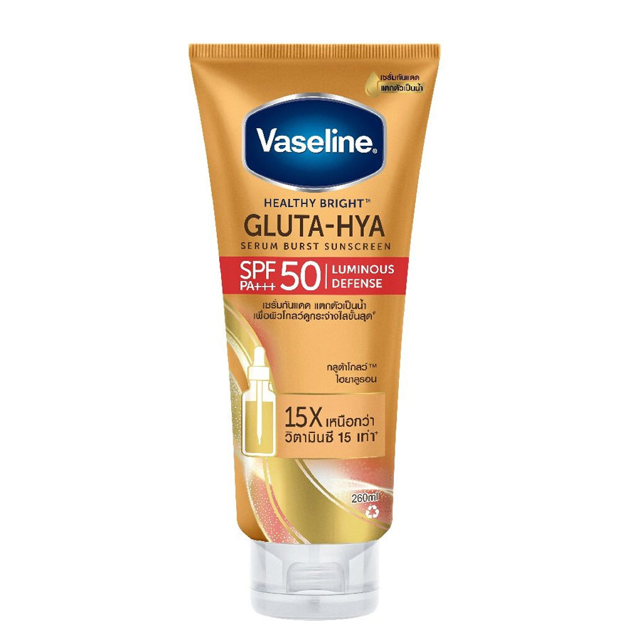 Sữa Dưỡng Thể Vaseline Gluta-Hya Serum Burst Sunscreen SPF50+/PA+++ 260ml