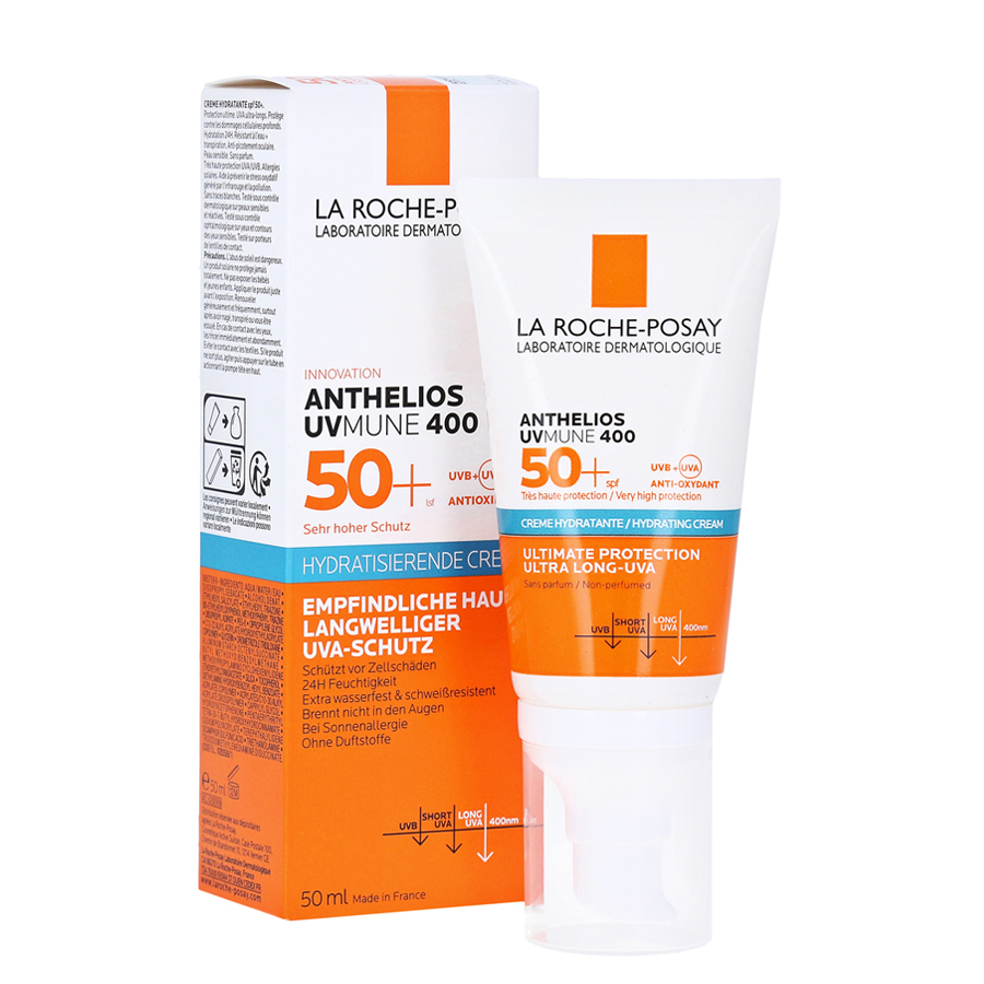 Kem Chống Nắng La Roche-Posay Anthelios UVMune 400 Hydrating Cream SPF50+ 50ml