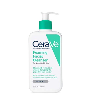Sữa Rửa Mặt Cerave Cho Da Thường Đến Da Dầu Foaming Facial Cleanser 355ml