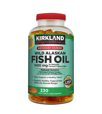 Dầu Cá Kirkland Signature Wild Alaska Fish Oil 