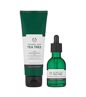 Bộ Dưỡng Da Giảm Mụn The Body Shop Tea Tree