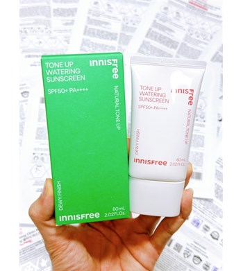 Kem chống nắng  Innisfree Tone Up Watering Sunscreen SPF50+/PA++++ 50ml