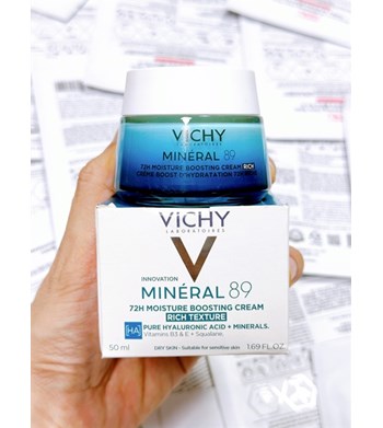 Tinh chất Vichy Minéral 89 72hr Moisture Boosting Cream 50ml #Rich Texture 