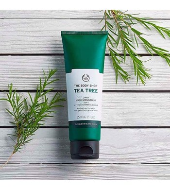 Sữa Rửa Mặt 3 Trong 1 The Body Shop Tea Tree 