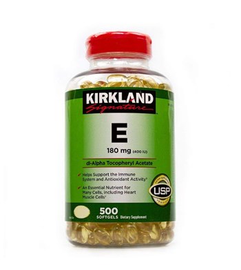 Viên uống Kirkland Signature Vitamin E 400 I.U 