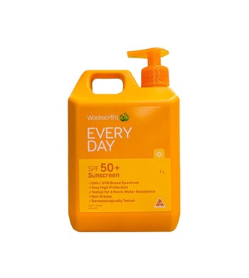 Sữa chống nắng Woolworths Everyday Lotion Sunscreen SPF50+ 500ml
