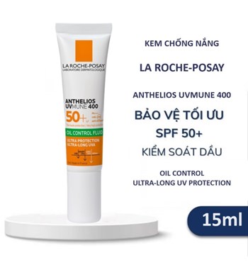 Kem chống nắng La Roche-Posay Anthelios UV Mune 400 Oil Control Gel 15ml