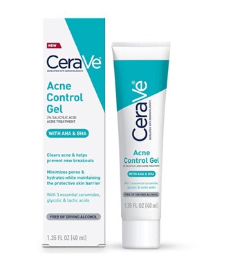 Gel trị mụn, kháng viêm và se lỗ chân lông Cerave Acne Control Gel 40ml