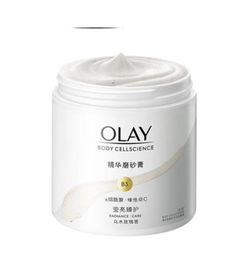 Tẩy da chết body Olay Body Cellscience B3 + Vitamin C Body Scrub 200gr