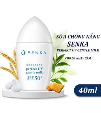 Sữa chống nắng 5 màn lọc Senka Perfect UV Gentle Milk SPF50+/PA++++ 40ml 