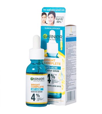 Tinh chất Garnier Bright Complete Anti-Acne Booster Serum 30ml 