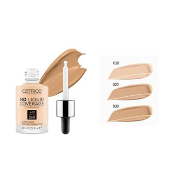 Kem Nền Catrice HD Liquid Coverage Foundation #20.Rose