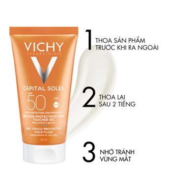 Kem Chống Nắng Vichy Capital Soleil Mattifying Face Fluid Dry Touch SPF50+ 50ml