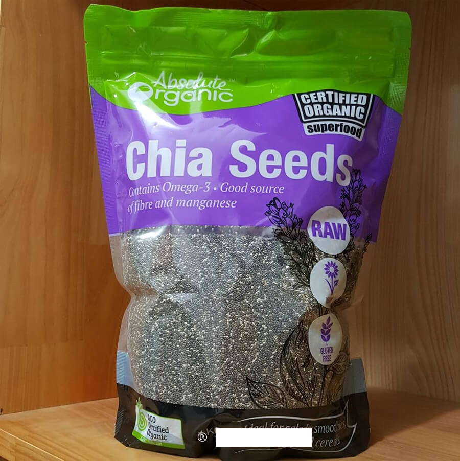 Hạt chia tốt cho sức khỏe Absolute Organic Chia Seeds 250gr