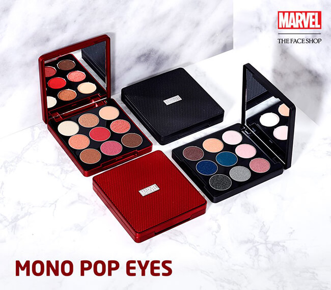 Review Phấn Mắt The Face Shop Marvel Mono Pop Eyes
