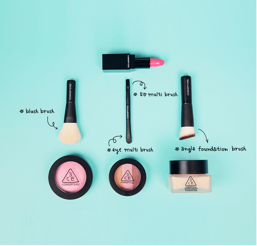 Bộ cọ 3CE mini đa công dụng giúp bạn thỏa sức cho mọi công đoạn makeup Bộ cọ 3CE mini đa công dụng giúp bạn thỏa sức cho mọi công đoạn makeup