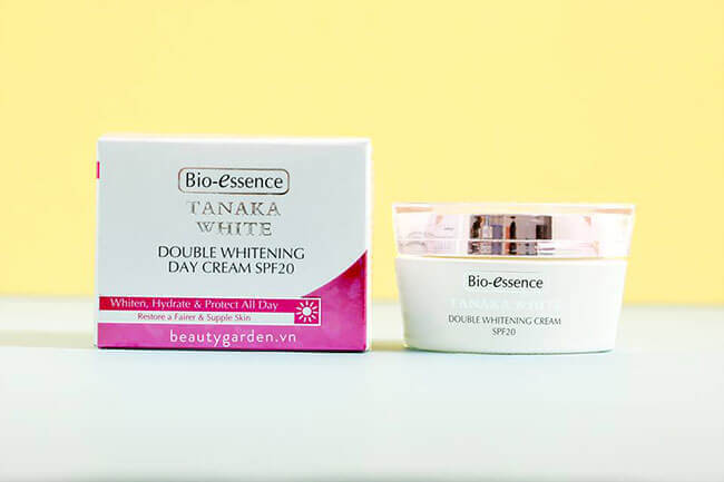 Bio-Essence Tanaka White Double Whitening là dòng kem dưỡng trắng da mặt hiệu quả 