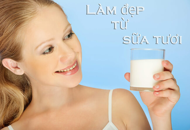 Chăm sóc da mặt với sữa tươi