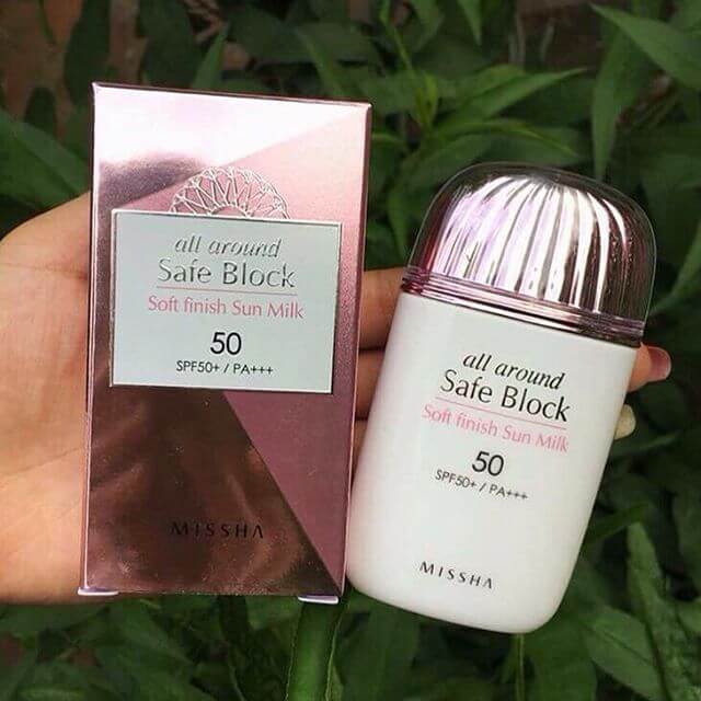 Kem Chống Nắng Missha All Around Safe Block SPF50+ Soft Finish Sun Milk Kem Chống Nắng Missha All Around Safe Block SPF50+ Soft Finish Sun Milk