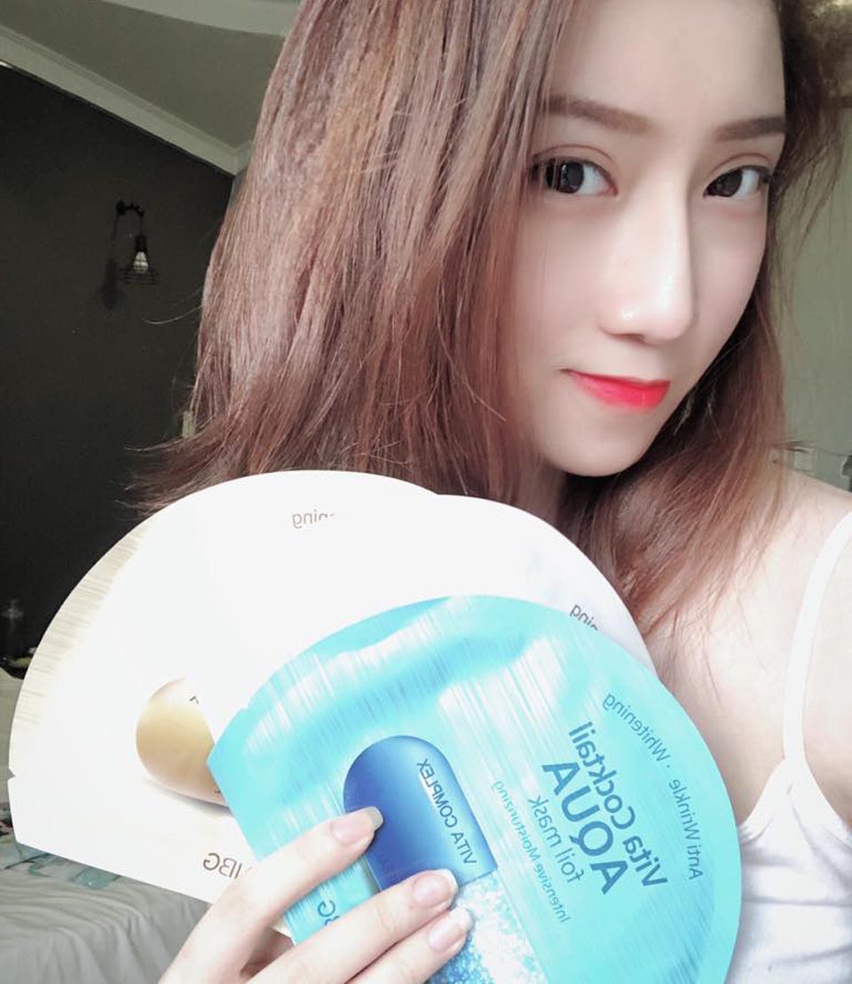 mat na giay bac bnbg vita cocktail foil mask 30ml hinh anh 1