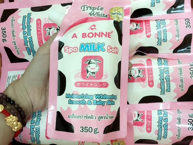 muoi tam trang da sua bo spa milk salt bonne thai lan hinh anh 4