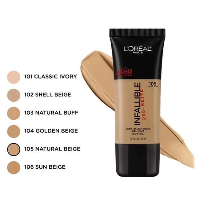 review kem nen infallible promatte foundation hinh anh 3