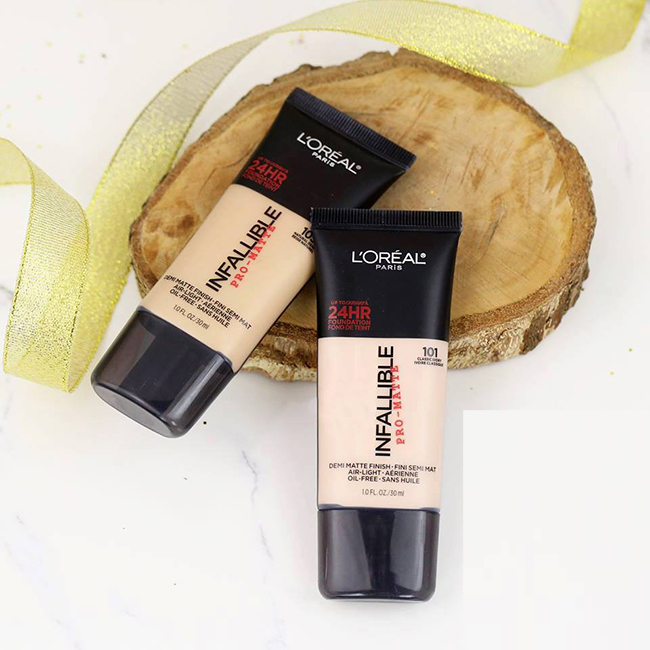 review kem nen infallible promatte foundation hinh anh 5