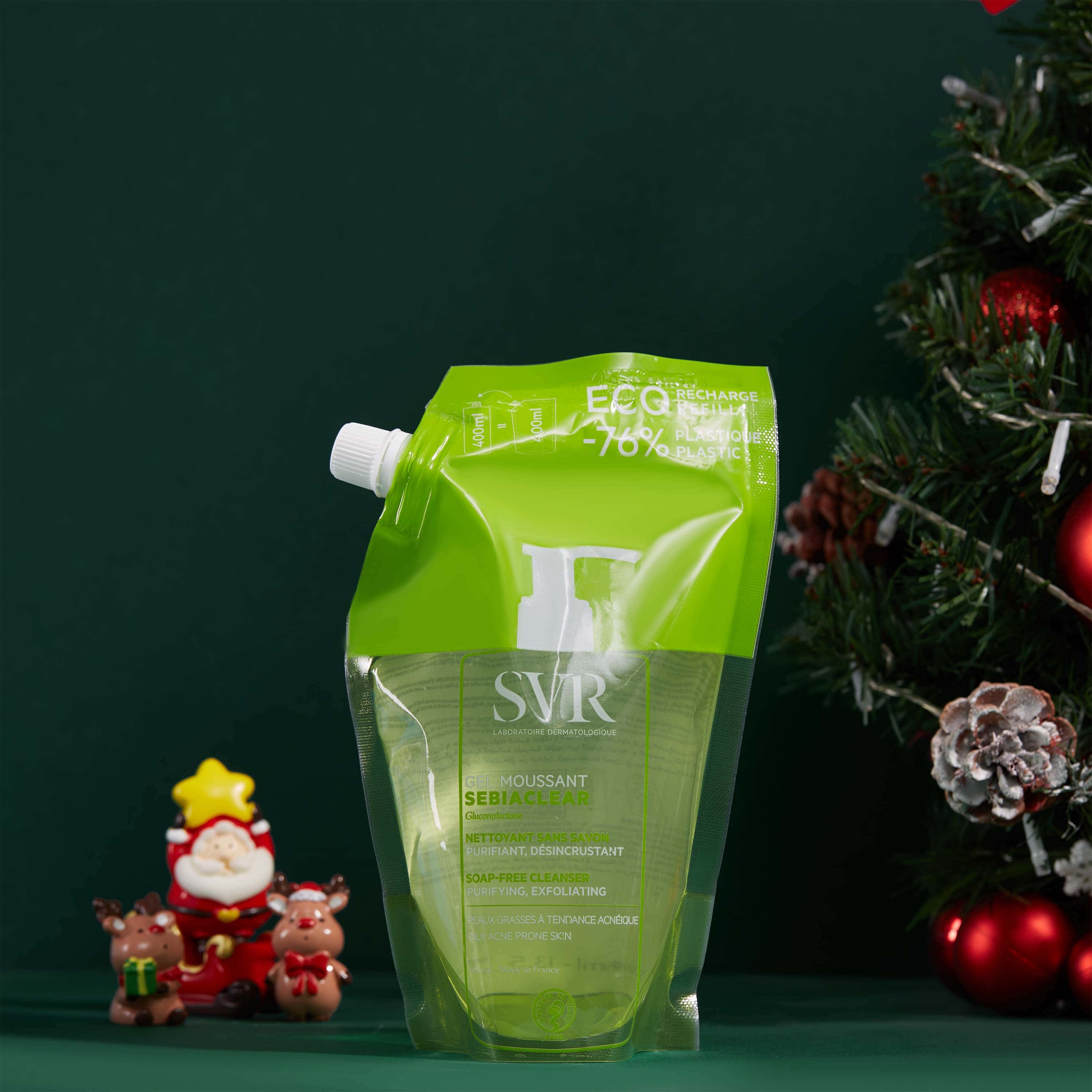 sua rua mat svr sebiaclear purifying exfoliating soap free cleanser dang tui 400ml hinh anh 1