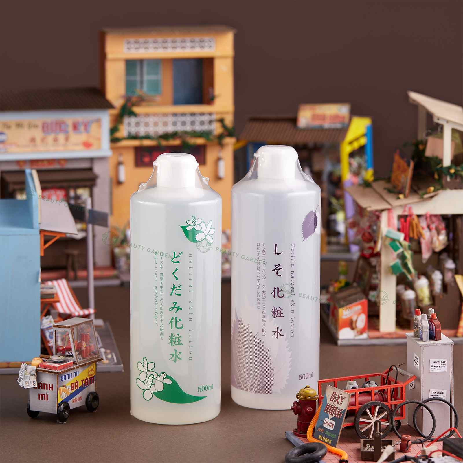 nuoc can bang da dokudami perilla natural skin lotion 500ml hinh anh 1