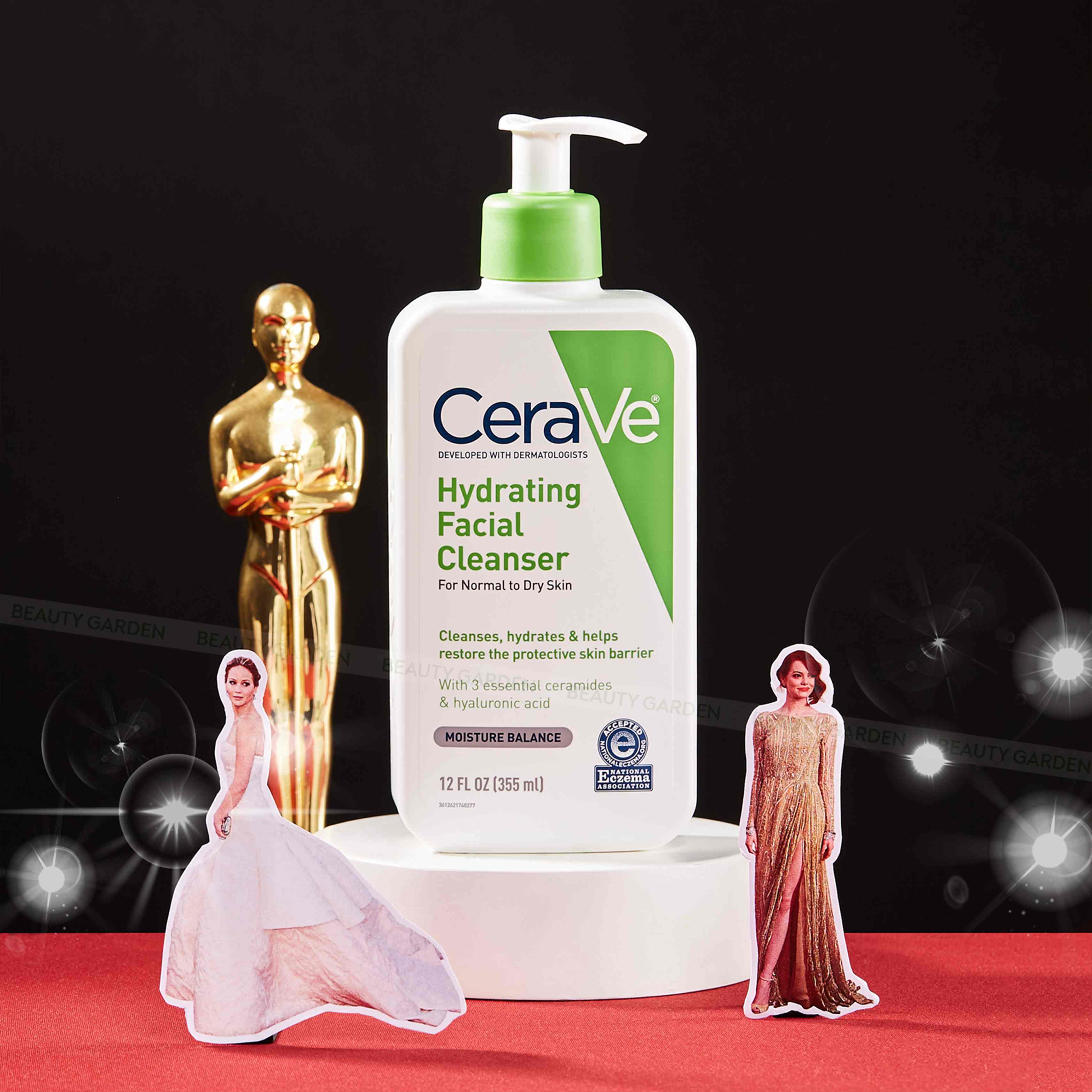 sua rua mat cerave hydrating facial cleanser 355ml hinh anh 1