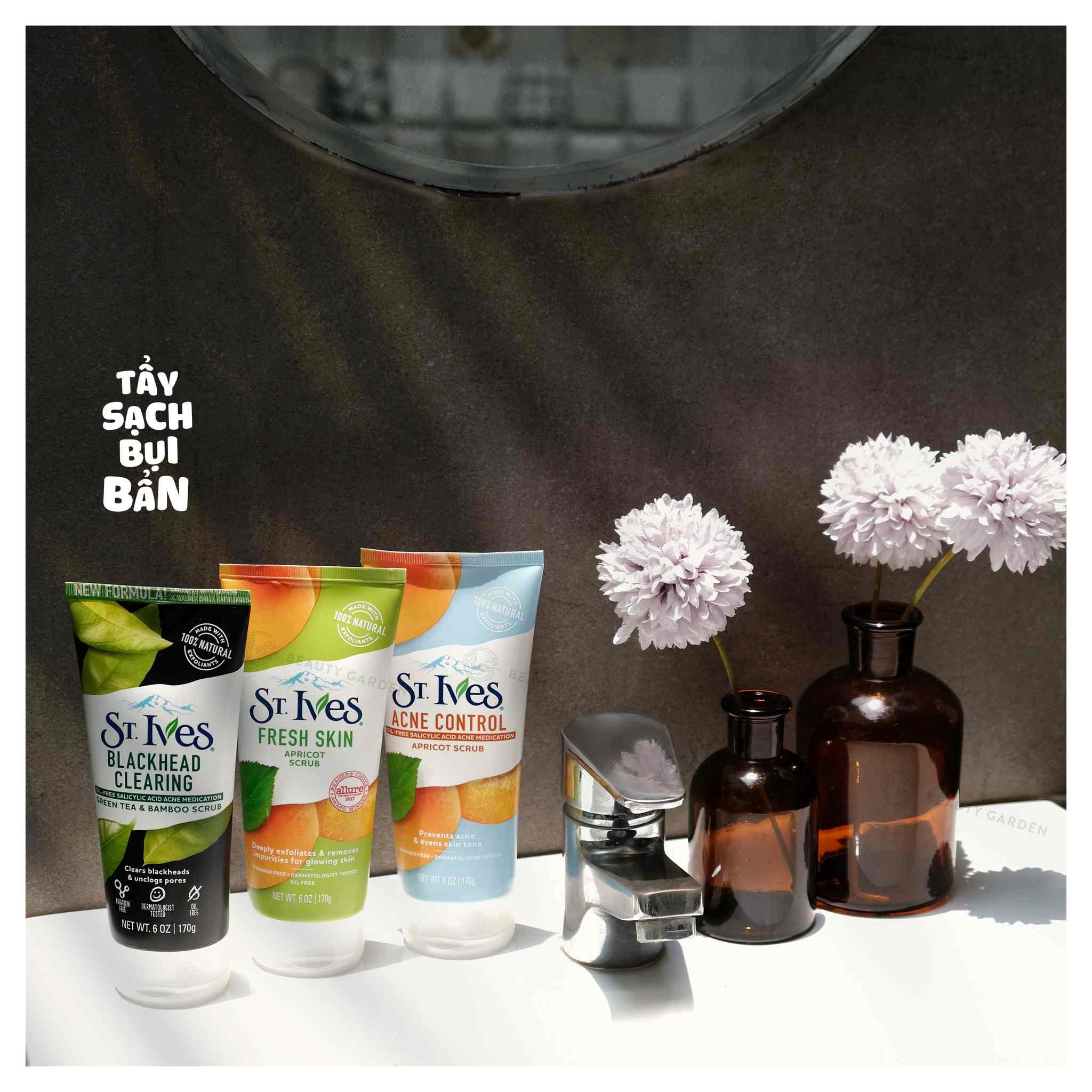 tay te bao chet stives blackhead clearing green tea scrub 170gr hinh anh 1