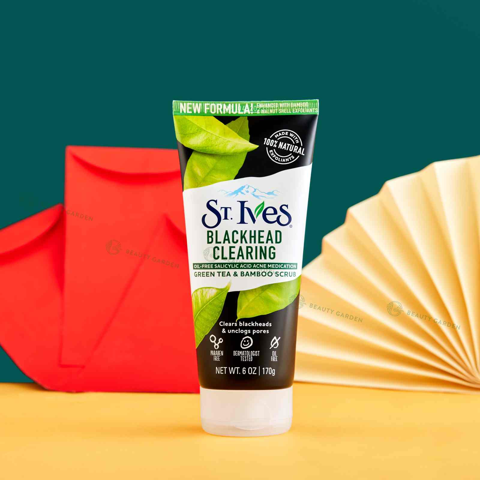 tay te bao chet stives blackhead clearing green tea scrub 170gr hinh anh 1