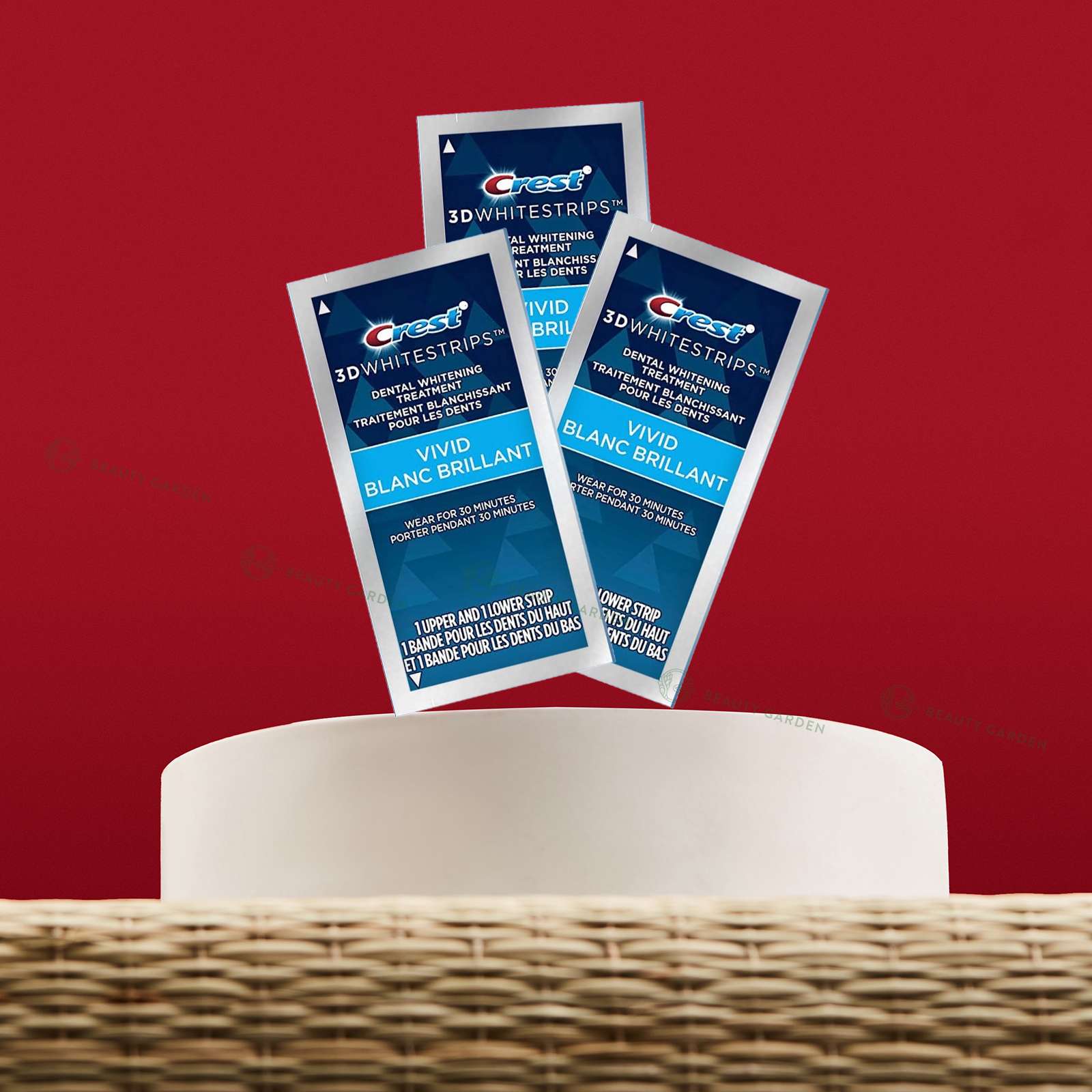 dan trang rang crest 3d white white strips 1 hour express dental whitening treatment hinh anh 1