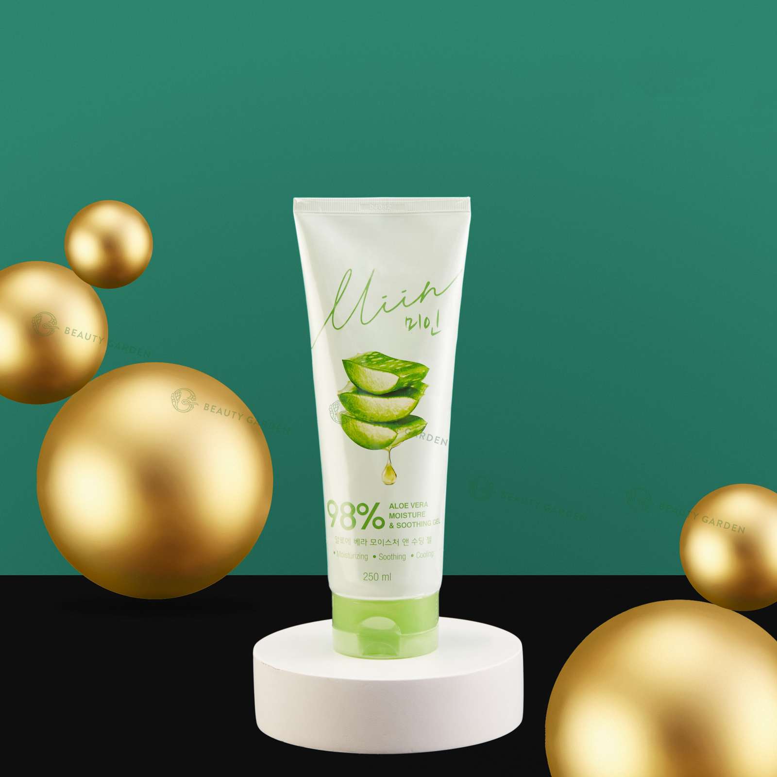 gel duong miin cosmetics aloe vera 98 moisture soothing gel 250ml hinh anh 1
