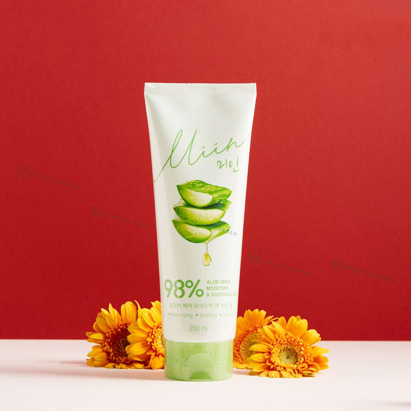 gel duong miin cosmetics aloe vera 98 moisture soothing gel 250ml hinh anh 2