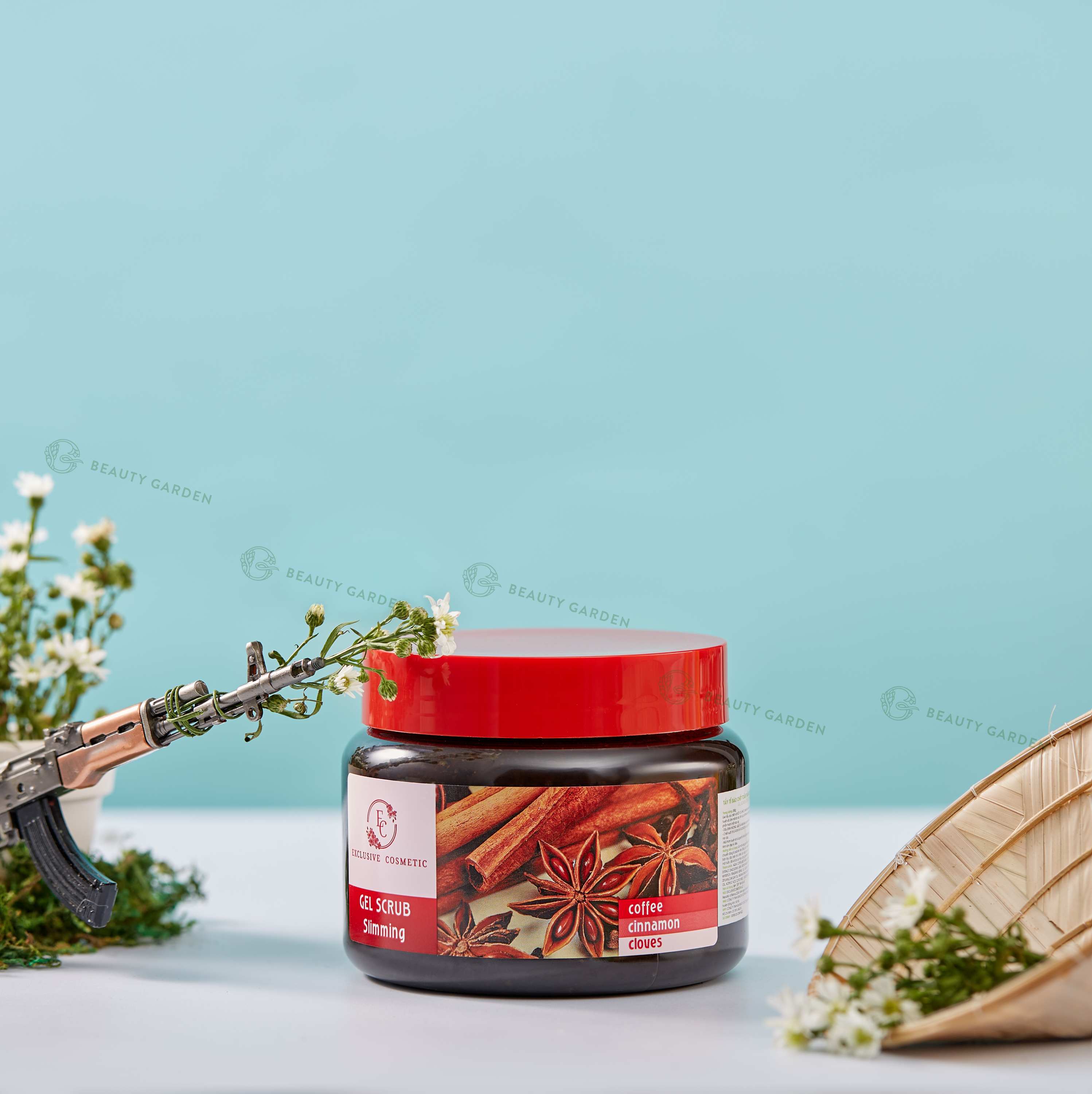 tay da chet bilena coffee cinnamon cloves body gel scrub 380gr hinh anh 1