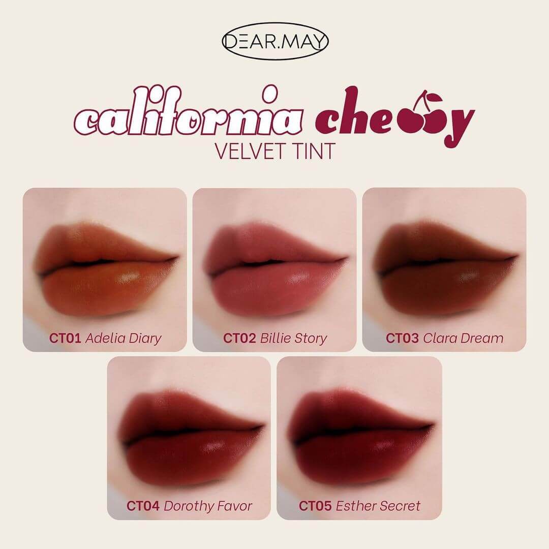 son kem li dearmay california cherry velvet tint 44gr hinh anh 4