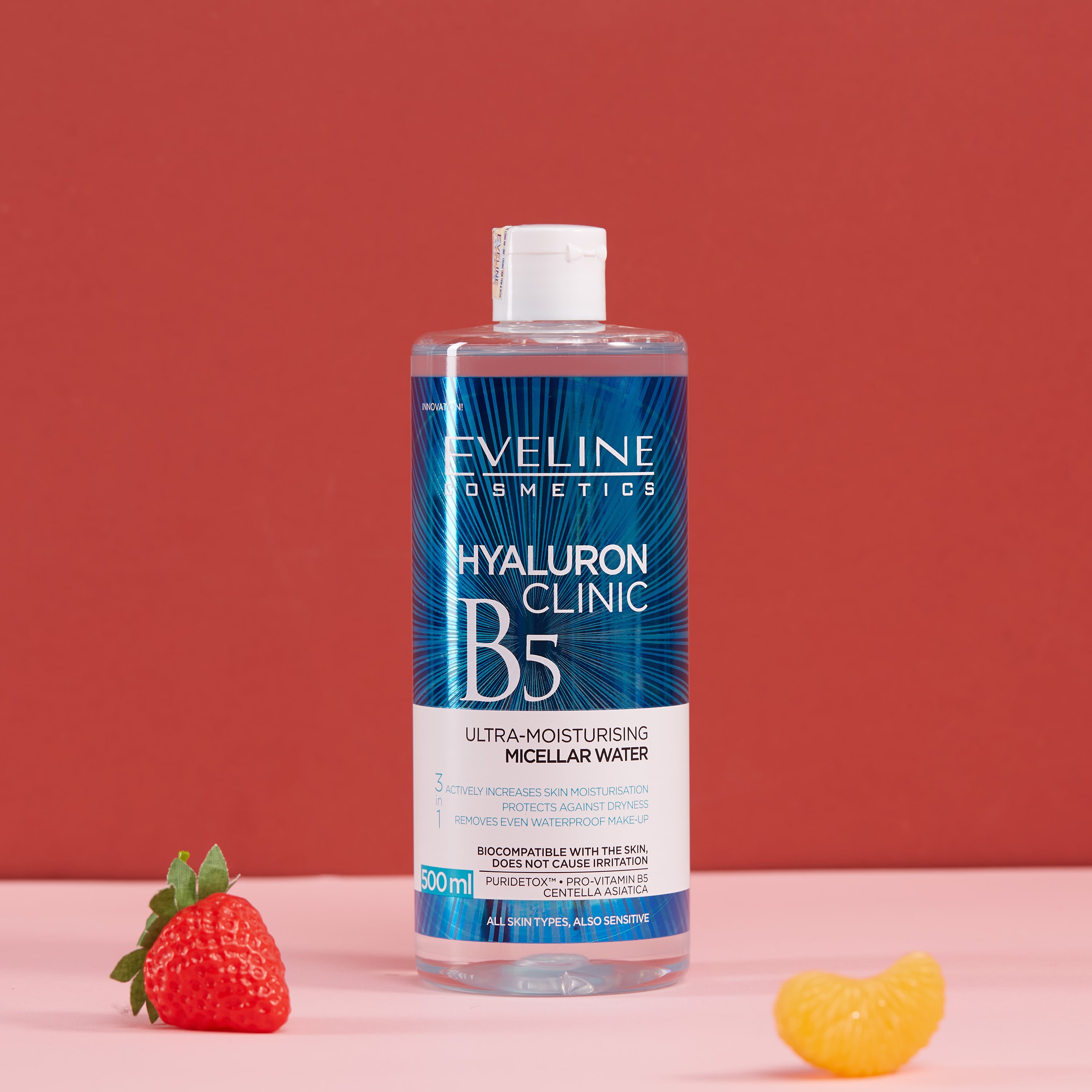 nuoc tay trang eveline cosmetics b5 ultra moisturising micellar water 500ml hinh anh 1