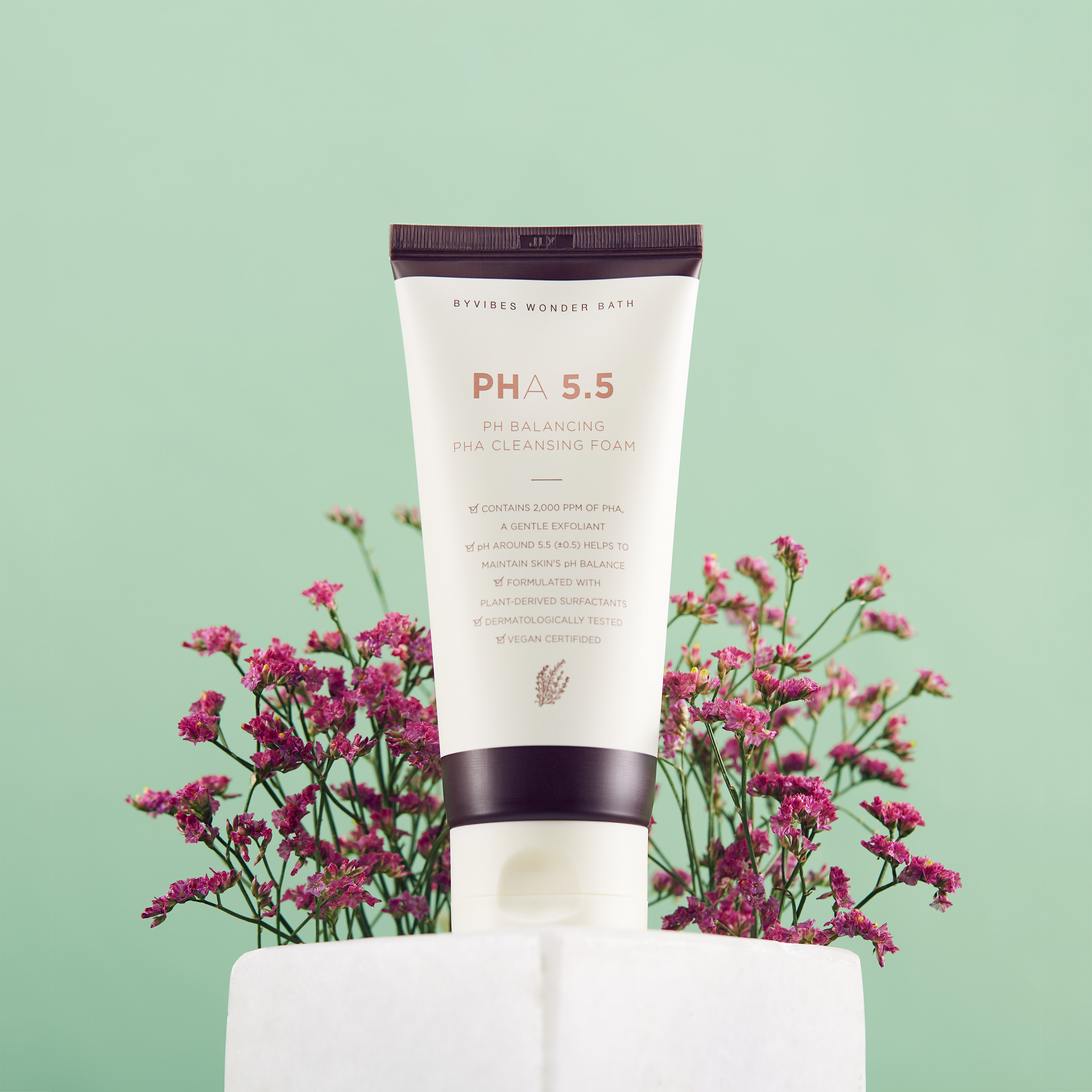 sua rua mat byvibes wonder bath pha 55 ph balancing cleansing foam 150ml hinh anh 1