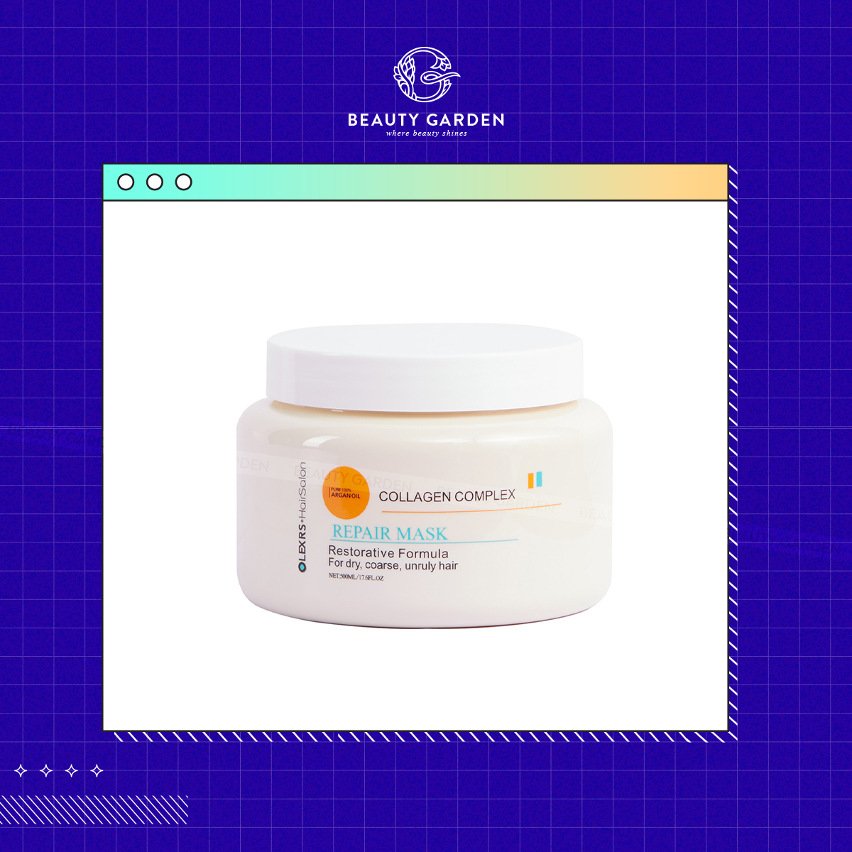 kem u toc olexrs hair salon collagen complex repair mask 500ml hinh anh 1