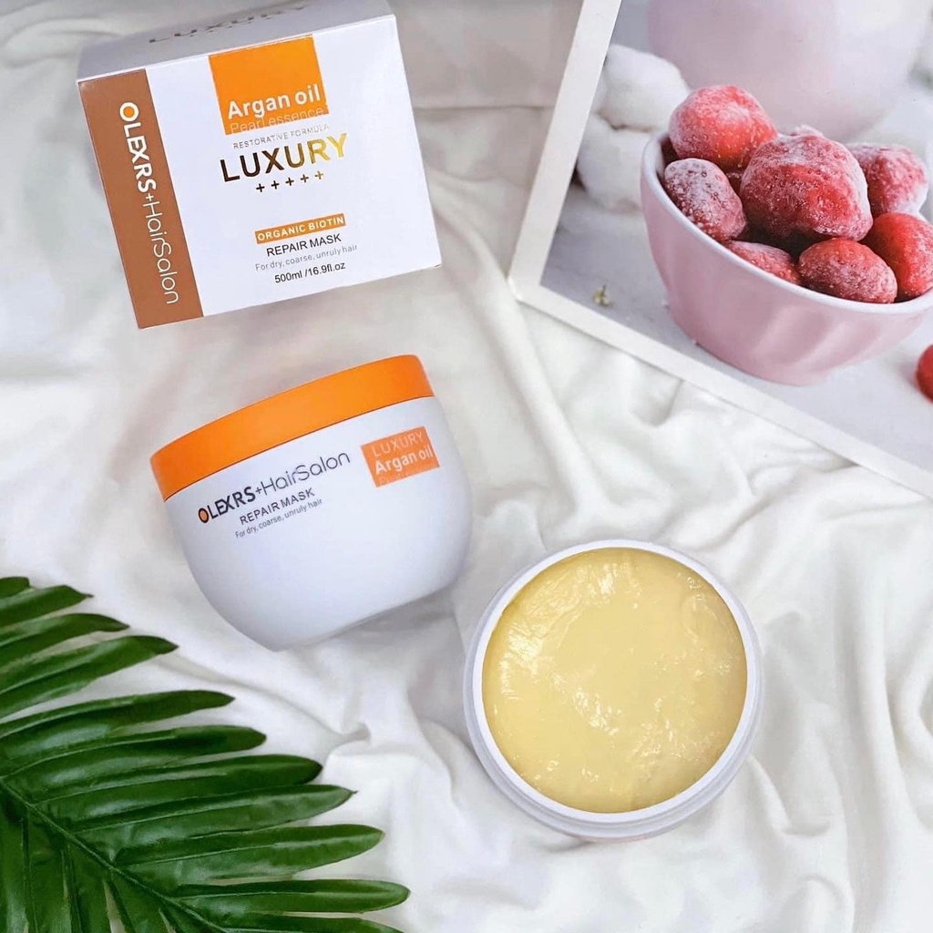 kem u toc olexrs hair salon luxury repair mask 500ml hinh anh 2
