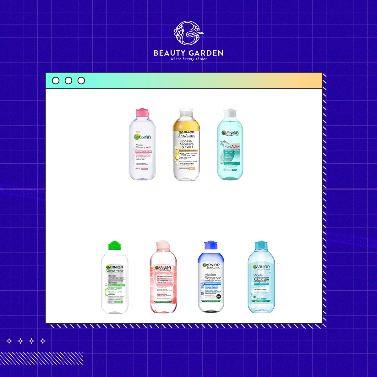 nuoc tay trang garnier micellar water 400ml hinh anh 1